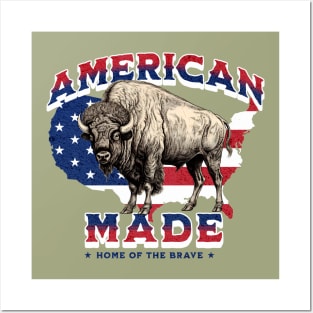 American Made - North American Bison Posters and Art